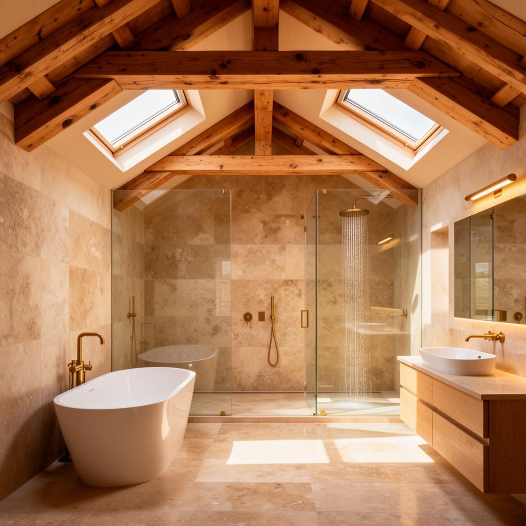 Luxury loft bathroom by Tembok